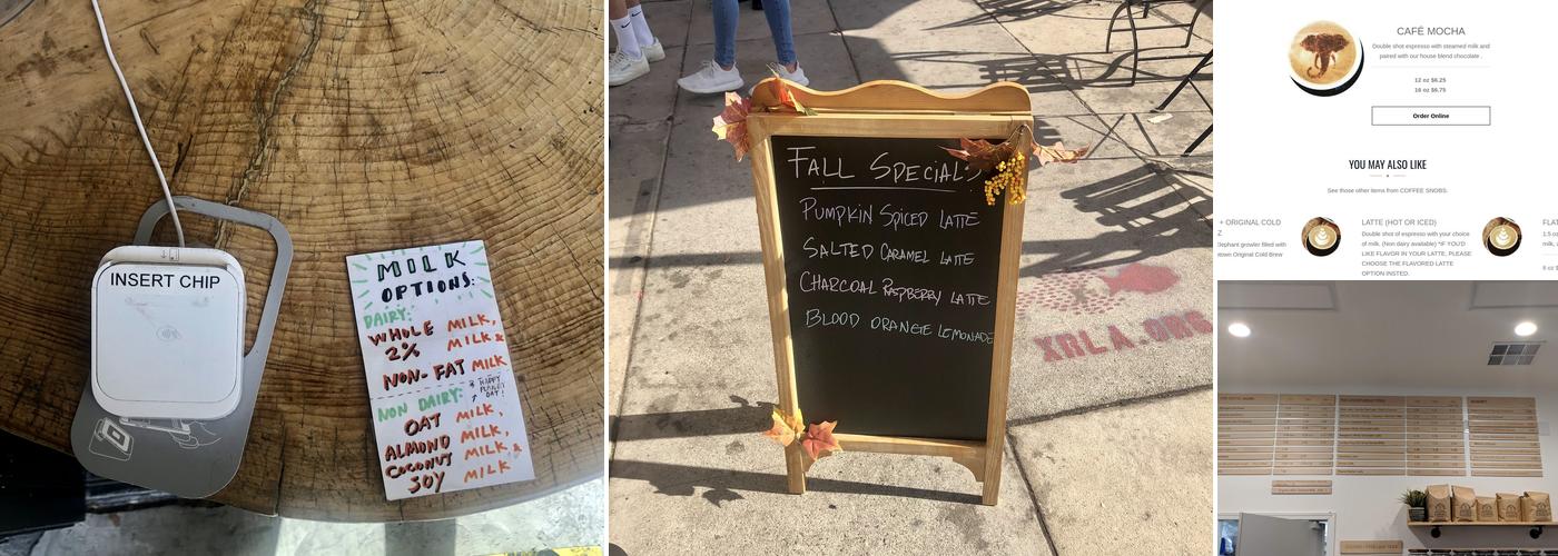 Black Elephant Coffee (Atwater Village) Menu