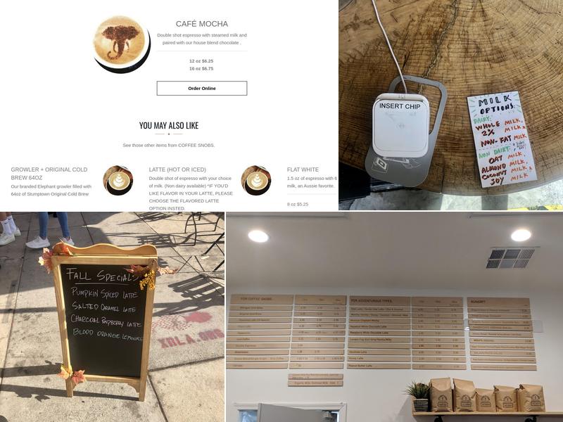 Black Elephant Coffee (Atwater Village) Menu