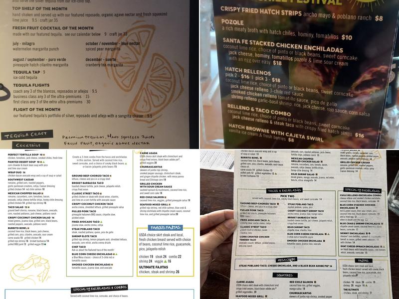 Blue Mesa Grill Menu