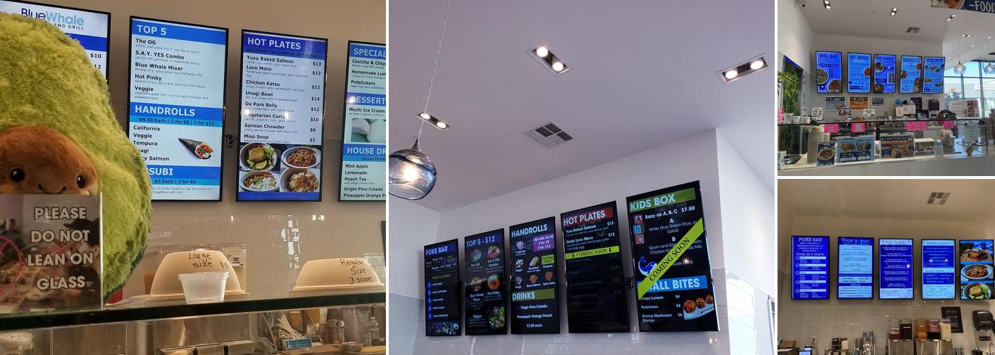 Blue Whale Poke Bar and Grill Menu