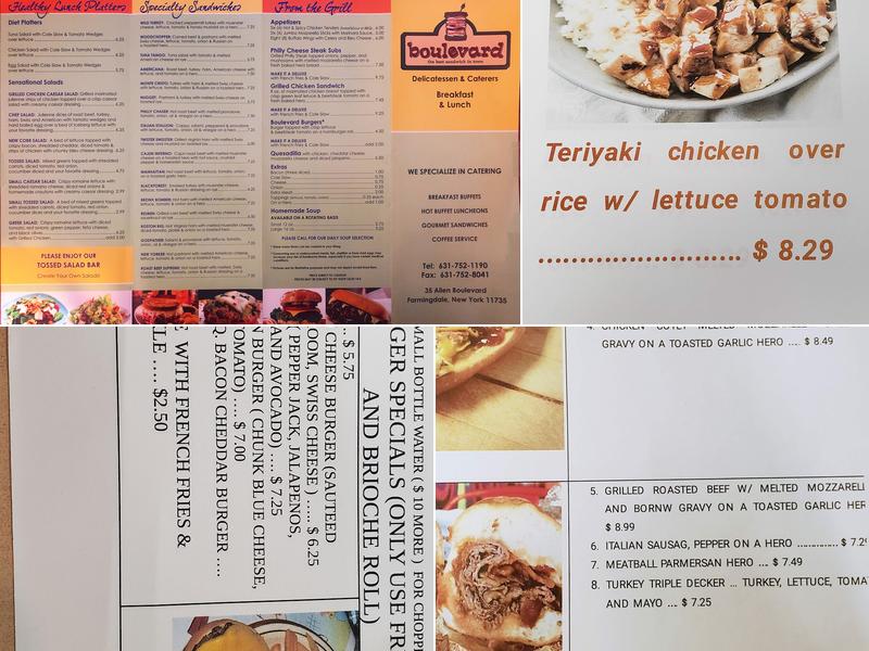 Boulevard Deli Menu