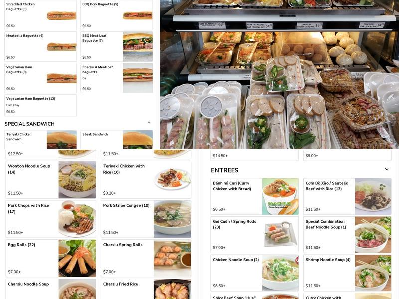 BMC Pho Menu