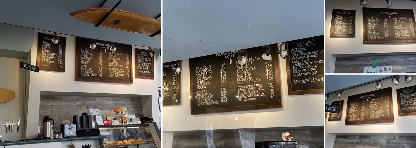 Board House Coffee Menu
