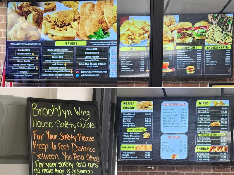 Brooklyn Wing House Menu