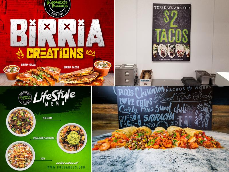 Bubbakoo's Burritos Menu