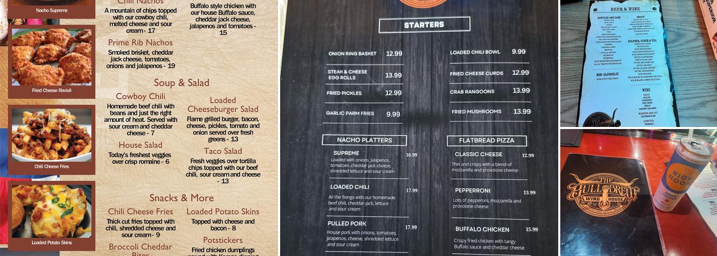 Bull And Brew Wing House Menu