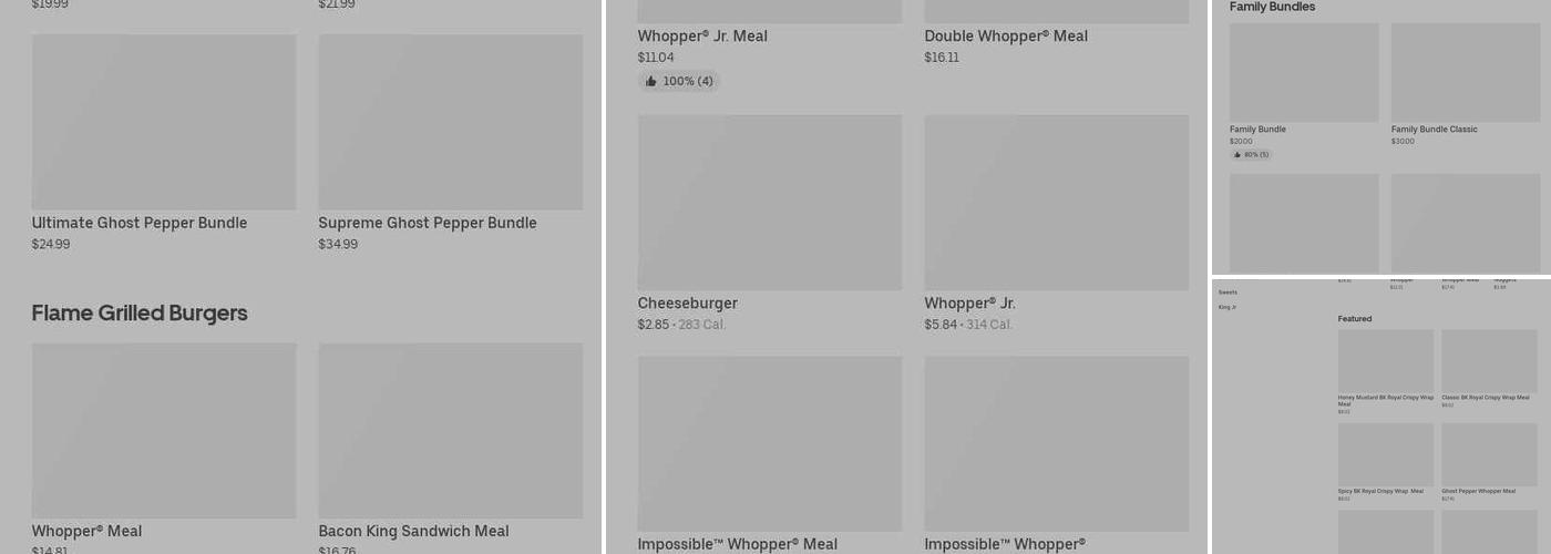 Burger King Menu