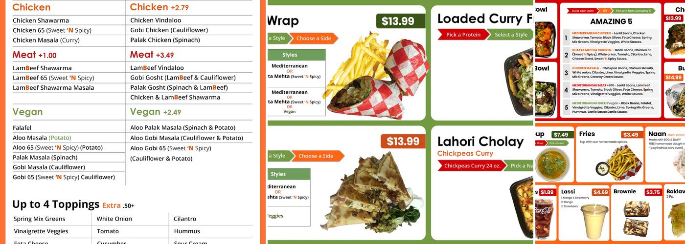 Bytes Fusion Grill™ Menu