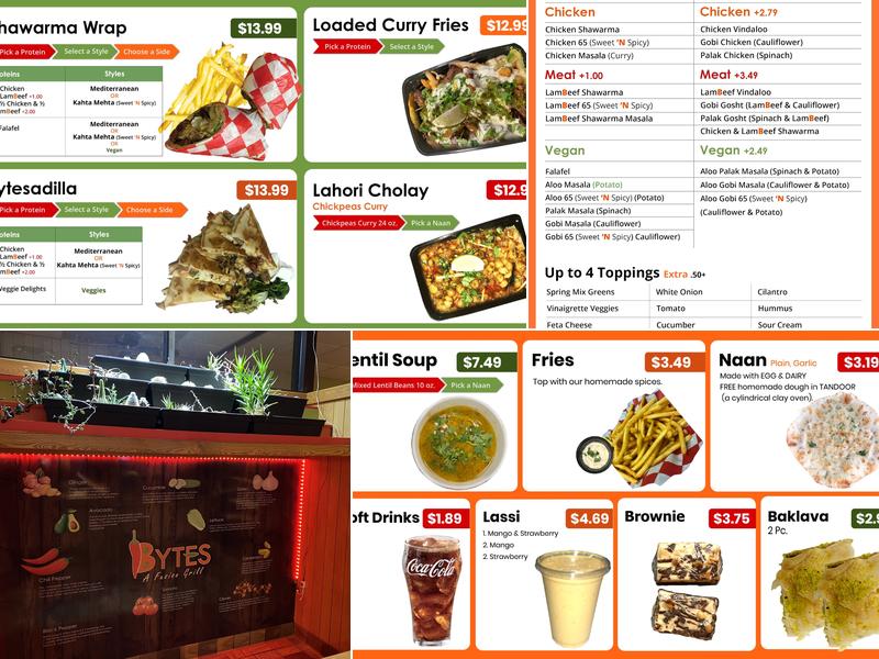 Bytes Fusion Grill™ Menu