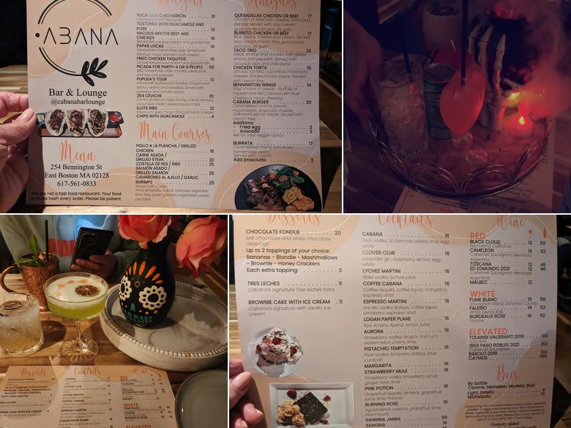 Cabana Menu