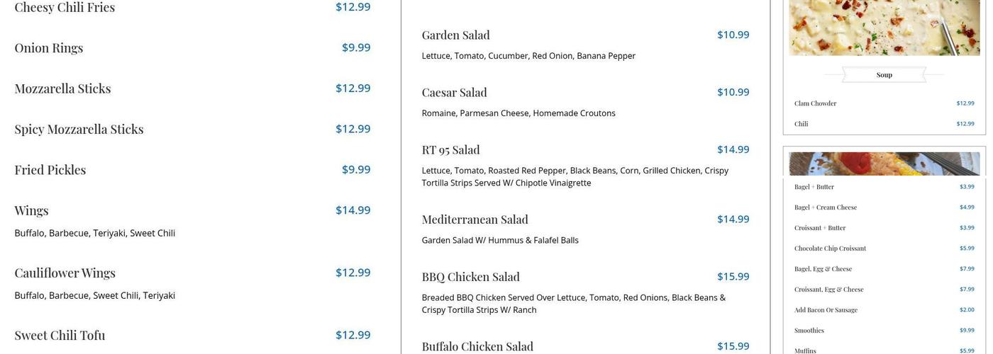 Garden Patch By The Sea Menu