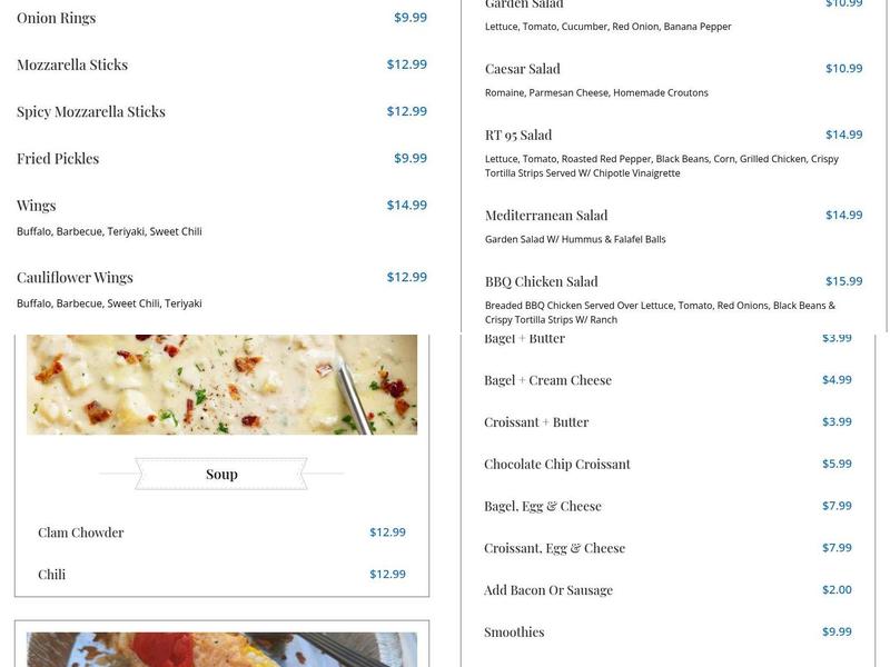 Garden Patch By The Sea Menu