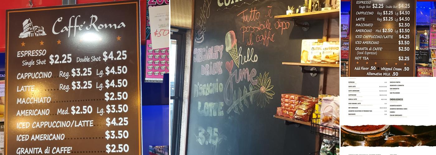 Caffè Roma Menu