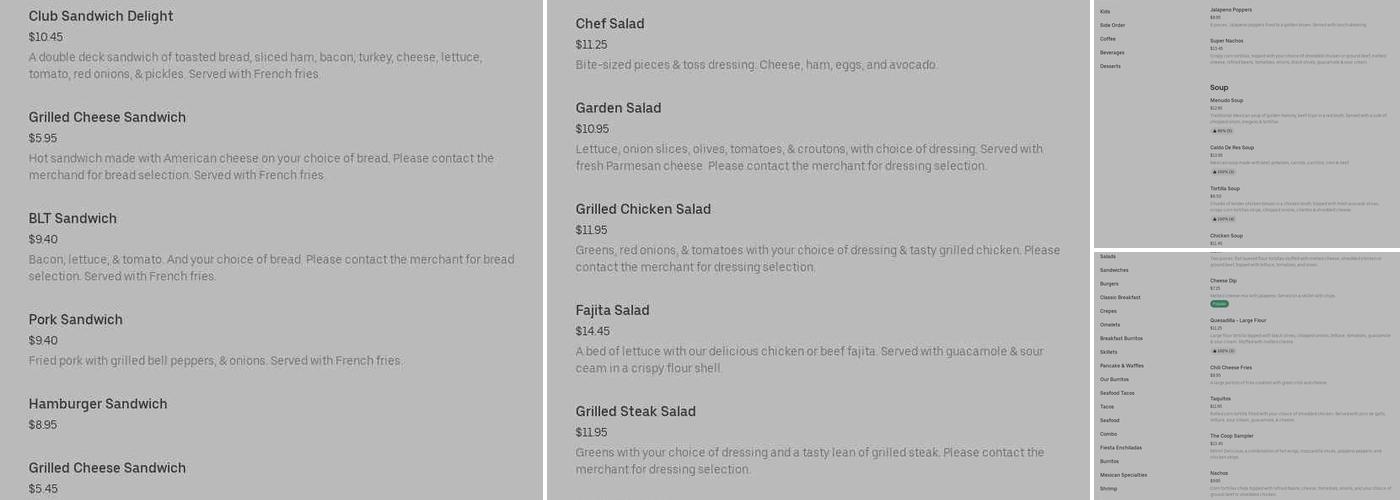 Cancun Mexican Grill And Cantina Menu