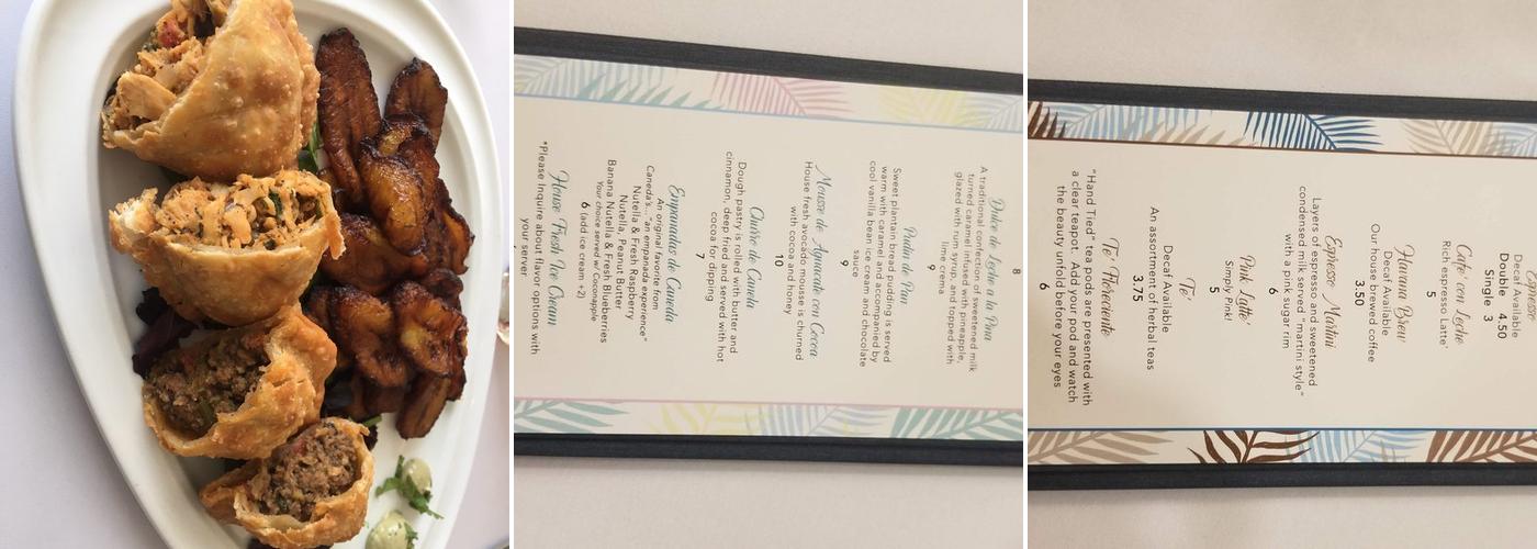 Caneda's White Rooster Menu