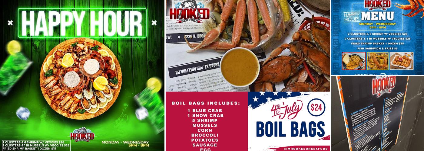 HOOKED SEAFOOD Menu