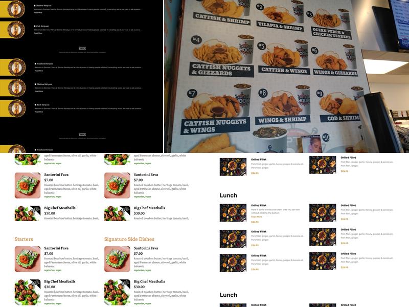 Captain Hook Fish & Chicken Menu