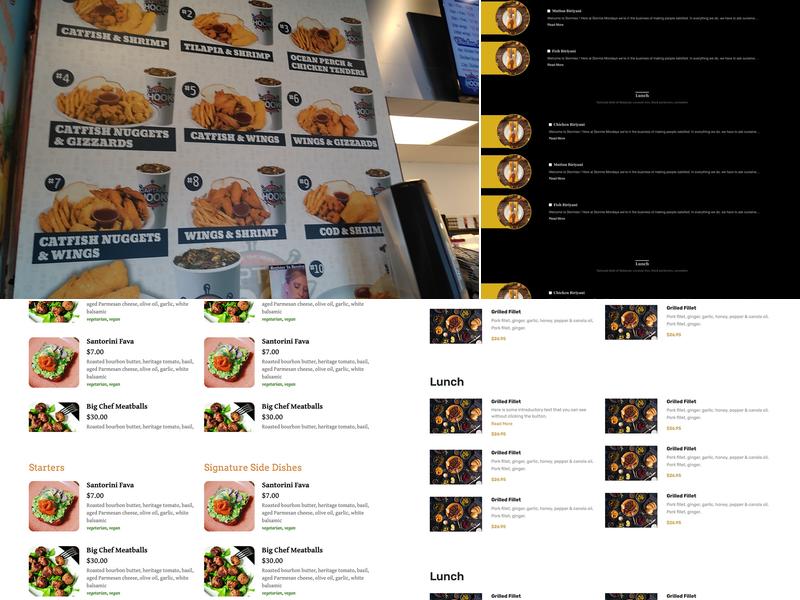 Captain Hook Fish & Chicken Menu