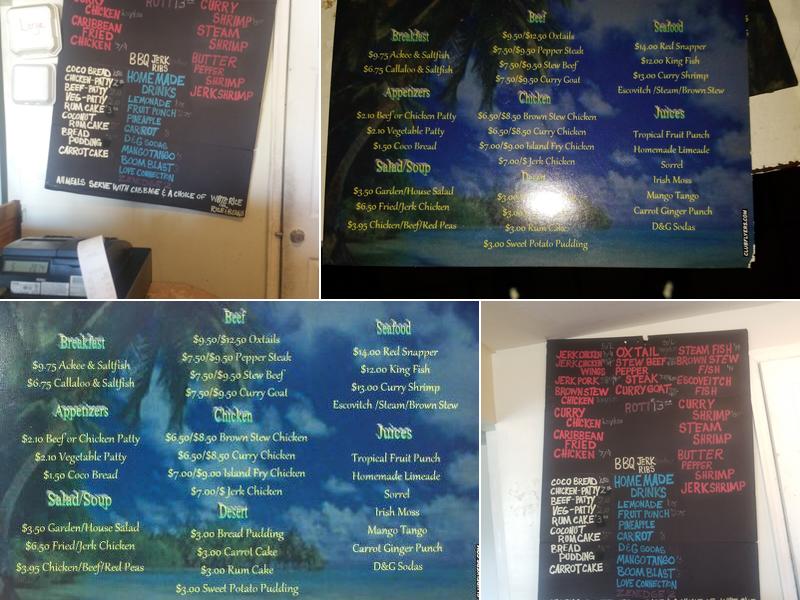 Caribbean Kitchen Menu
