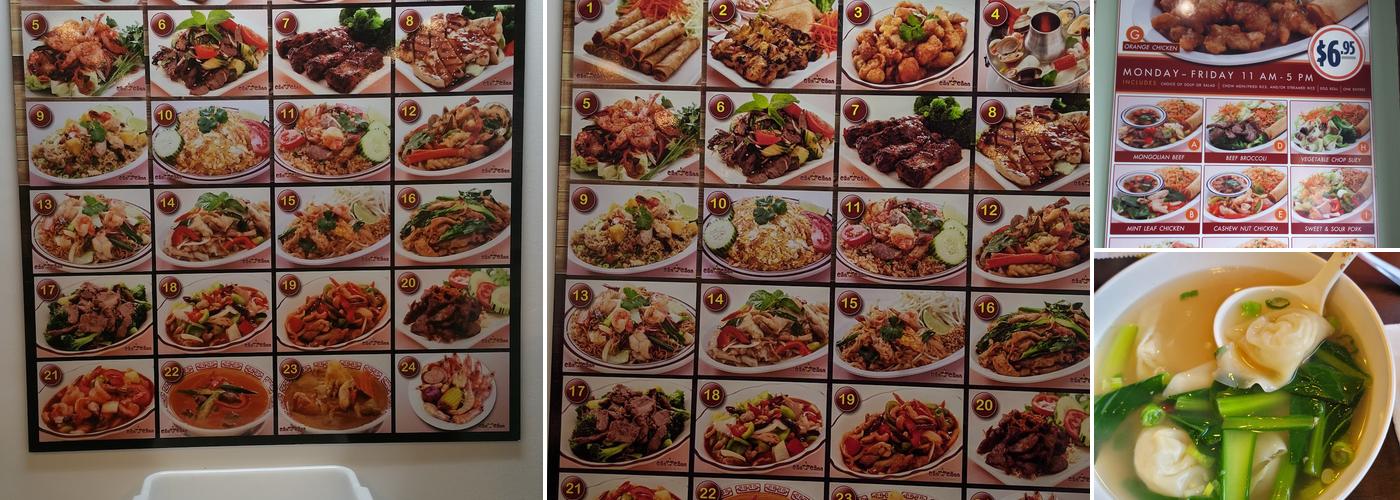Cha Chaa Thai Chinese Restaurant Menu