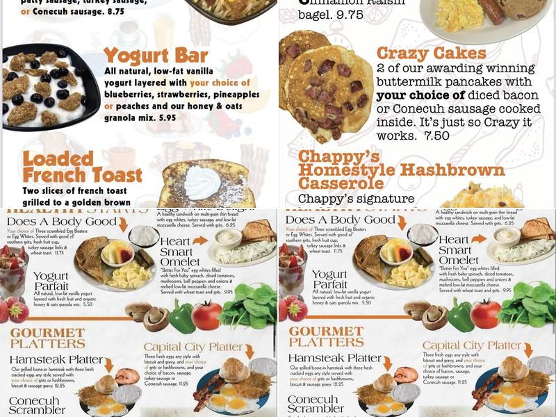 Chappy's Deli Menu