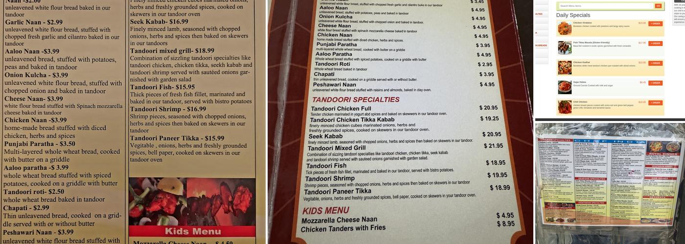 Chef India Menu