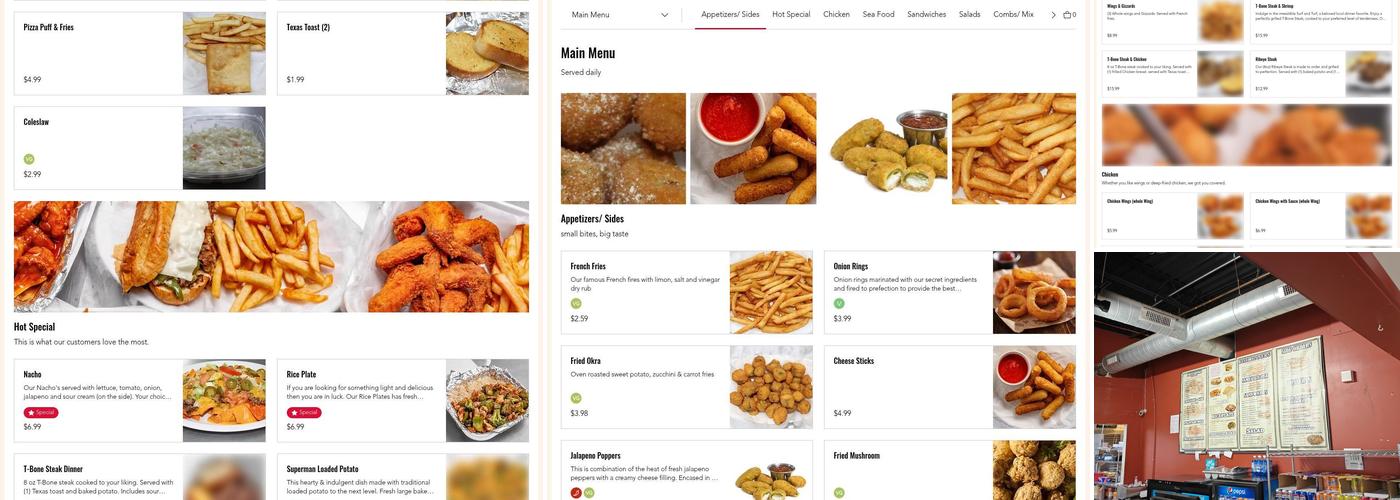 Chicago Fish Chicken grill Menu