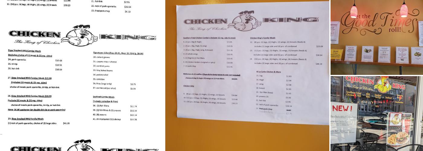 Chicken King Menu