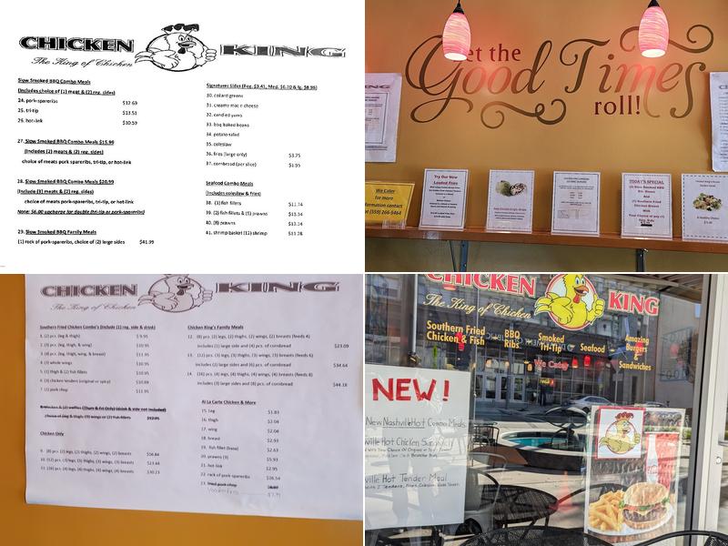 Chicken King Menu