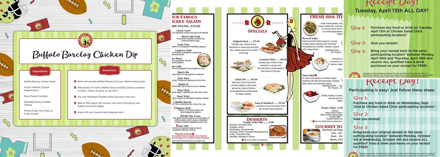 Chicken Salad Chick Menu