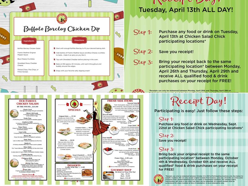 Chicken Salad Chick Menu
