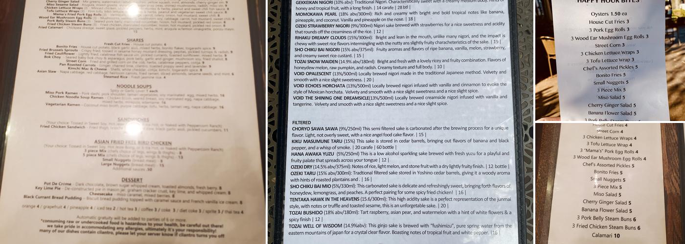 Chik'n & Mi Menu