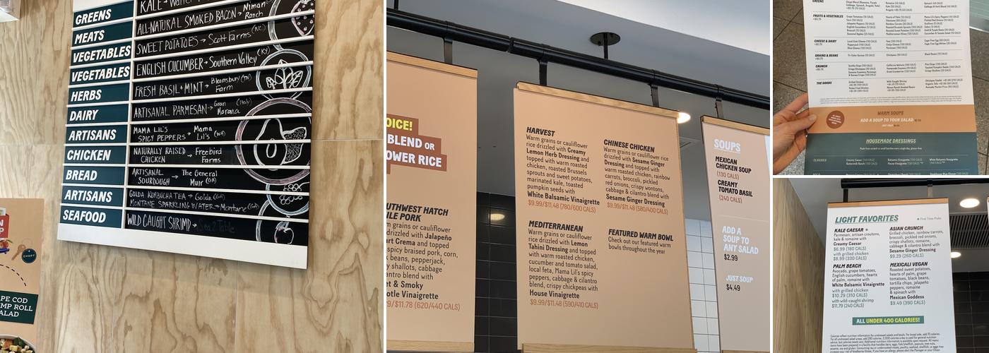 Chopt Creative Salad Co. Menu