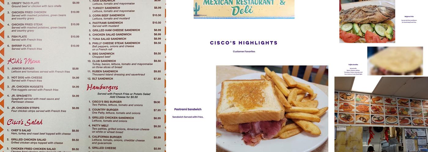 Cisco's Menu