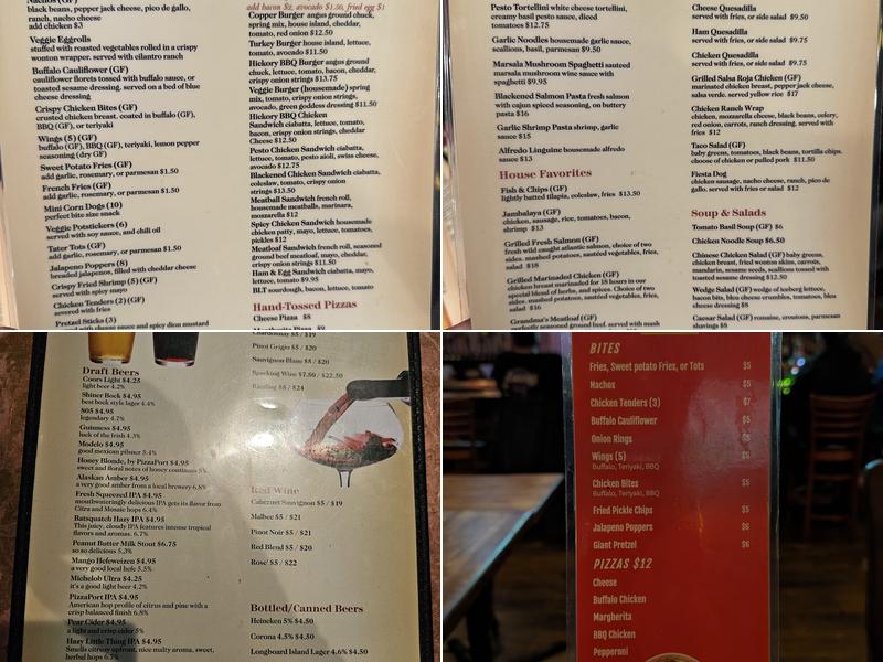 Copper Still Grill Menu