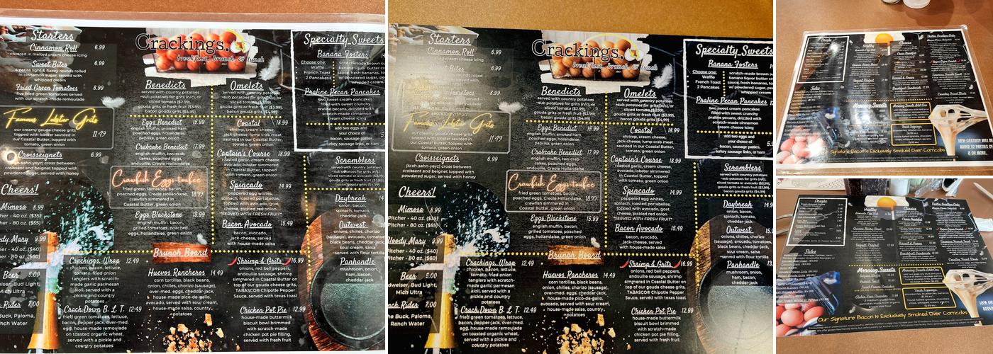 Crackings. - Destin Menu