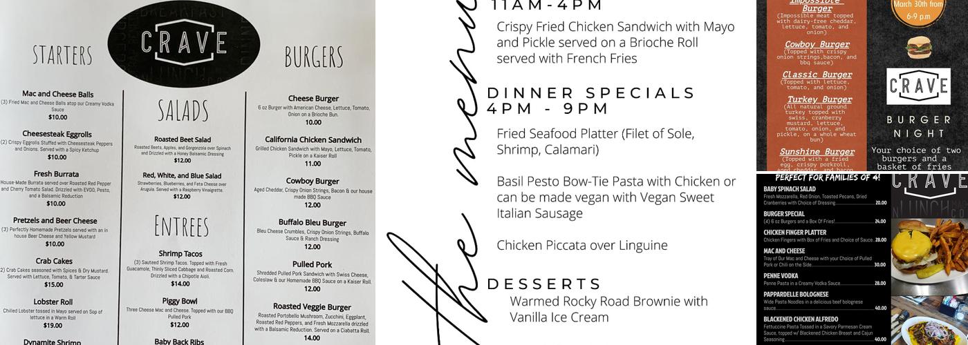 Crave Menu