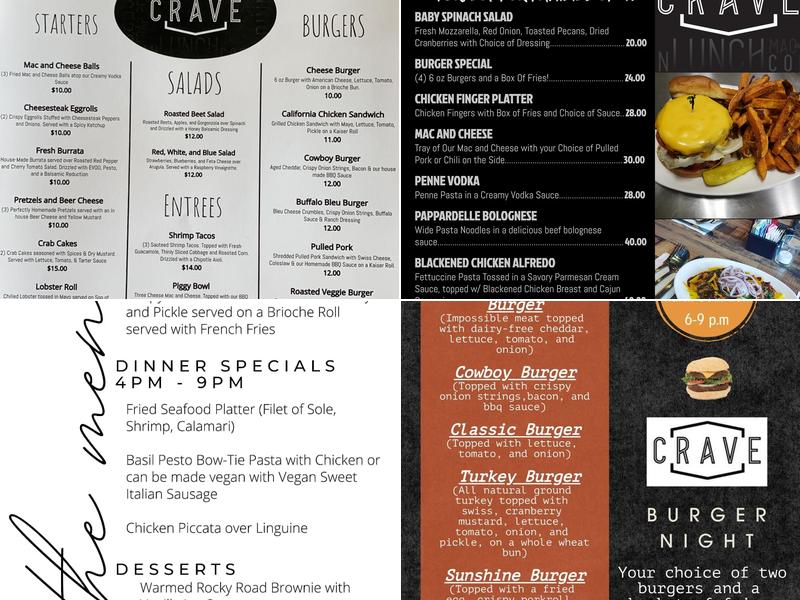 Crave Menu