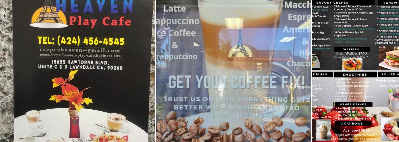 Crepe Heaven Café Menu