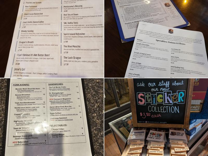 Crossroads Tabletop Tavern Menu