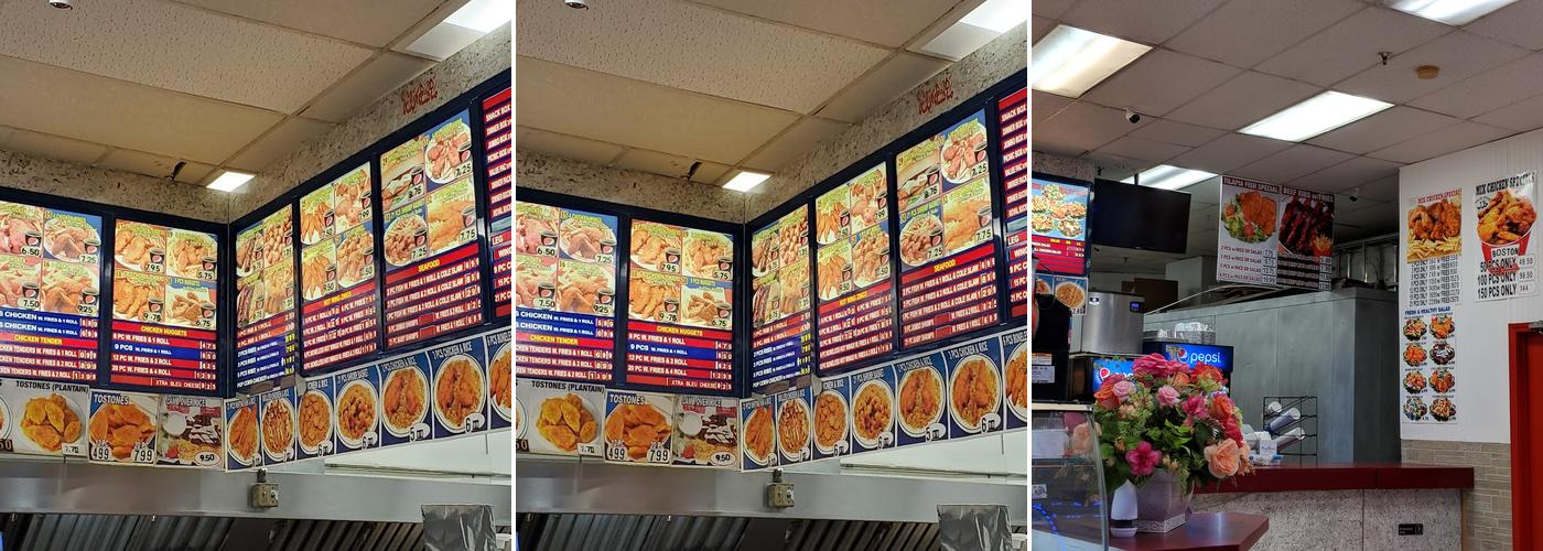Boston Fried Chicken Menu