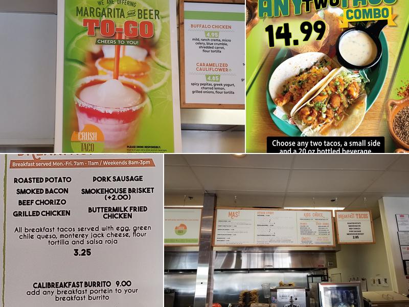 Crush Taco Menu