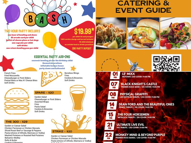 Crystal Bees Menu