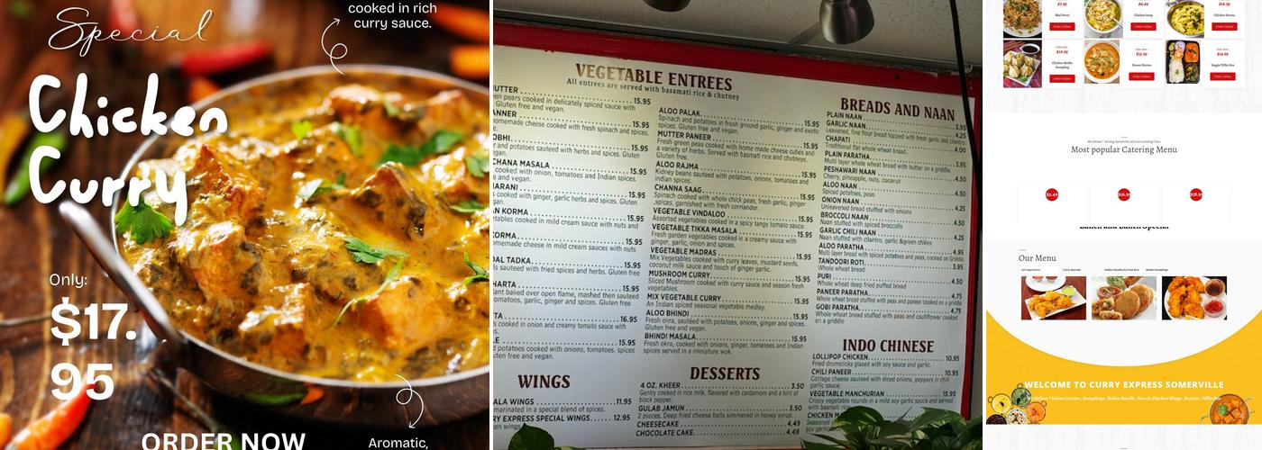 Curry Express Menu