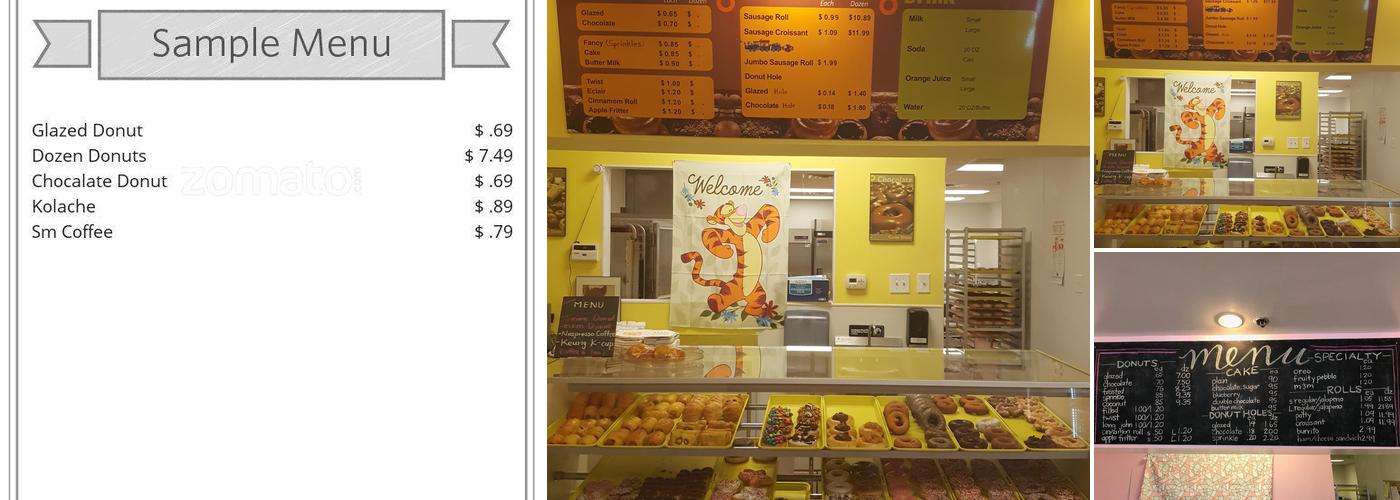 Custer Donut Menu