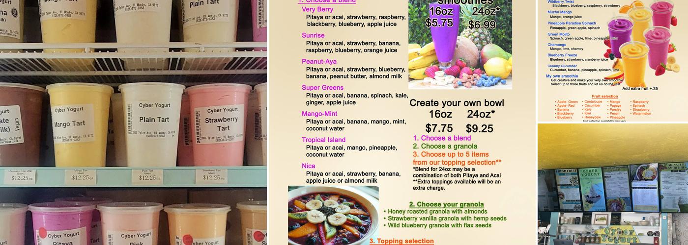 Cyber Yogurt Menu