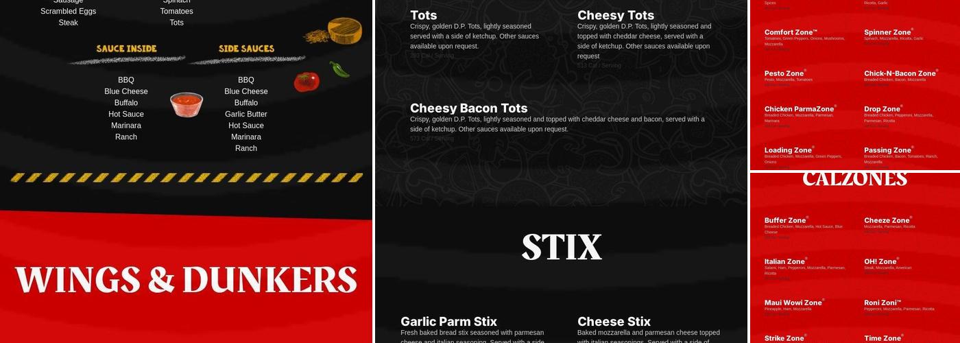 D.P. Dough Menu