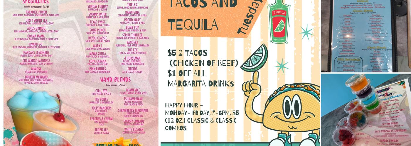 Daiquiris 2 Go Menu