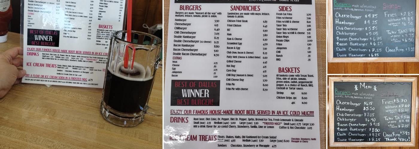 Dairy-Ette Menu