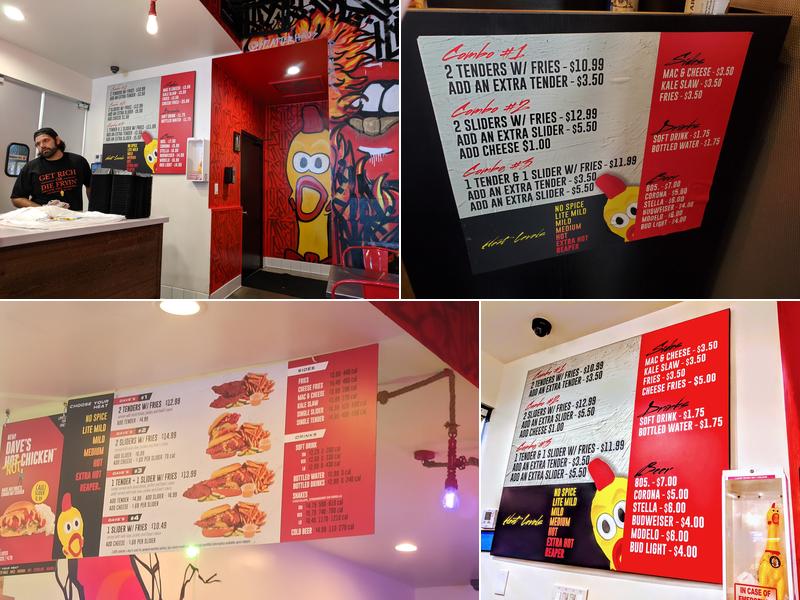 Daves Hot Chicken Menu